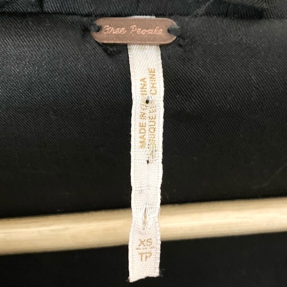 FREE PEOPLE Turn Up Hooded Faux Mink Fur Oversized Teddy Bomber Jacket Black - Picture 7 of 16